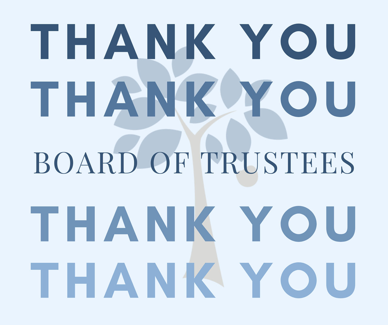 Thank You to Our Board of Trustees